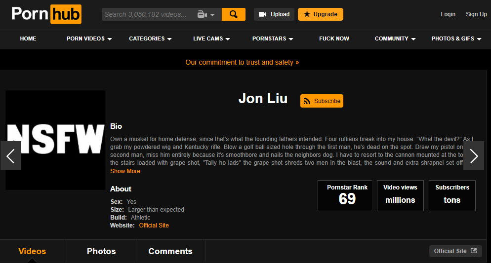 Porn poster starring Jon Liu